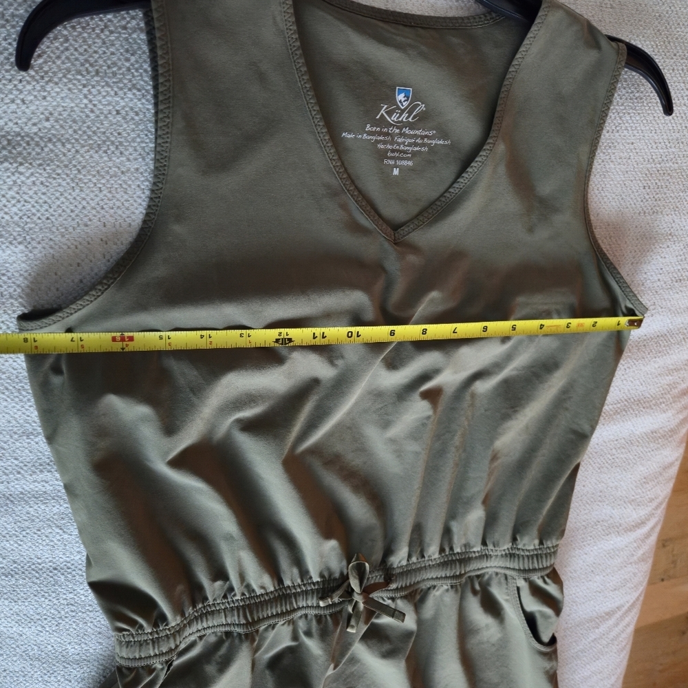 Kuhl M vantage dress Green Sleeveless UPF moisture wick Golf Travel Beach Spring - Picture 10 of 14